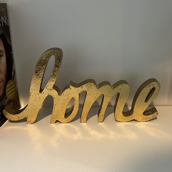 ☀️ 3/$15 ☀️ Gold home sign - Picture 2 of 3